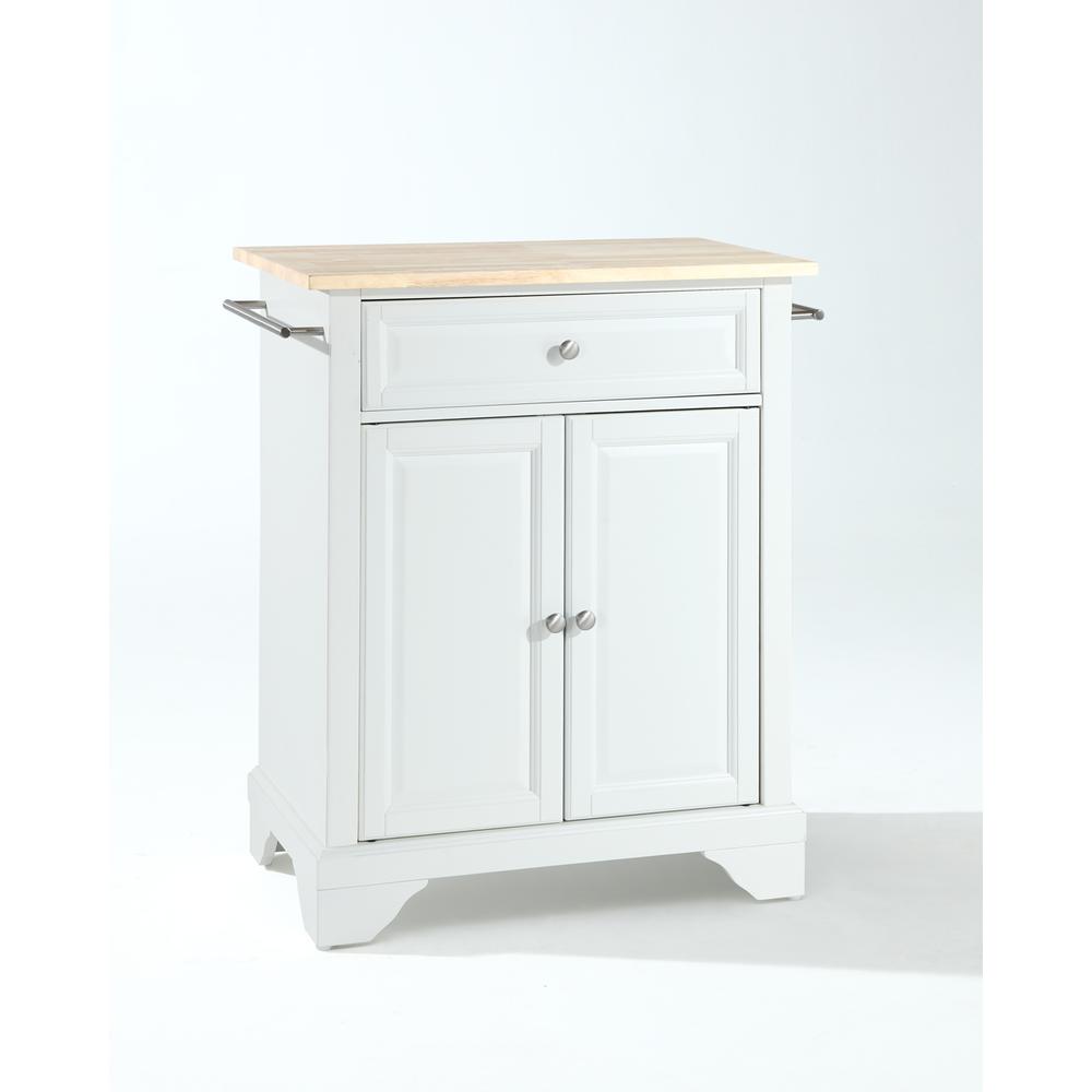 Lafayette Wood Top Portable Kitchen Island/Cart. Picture 1