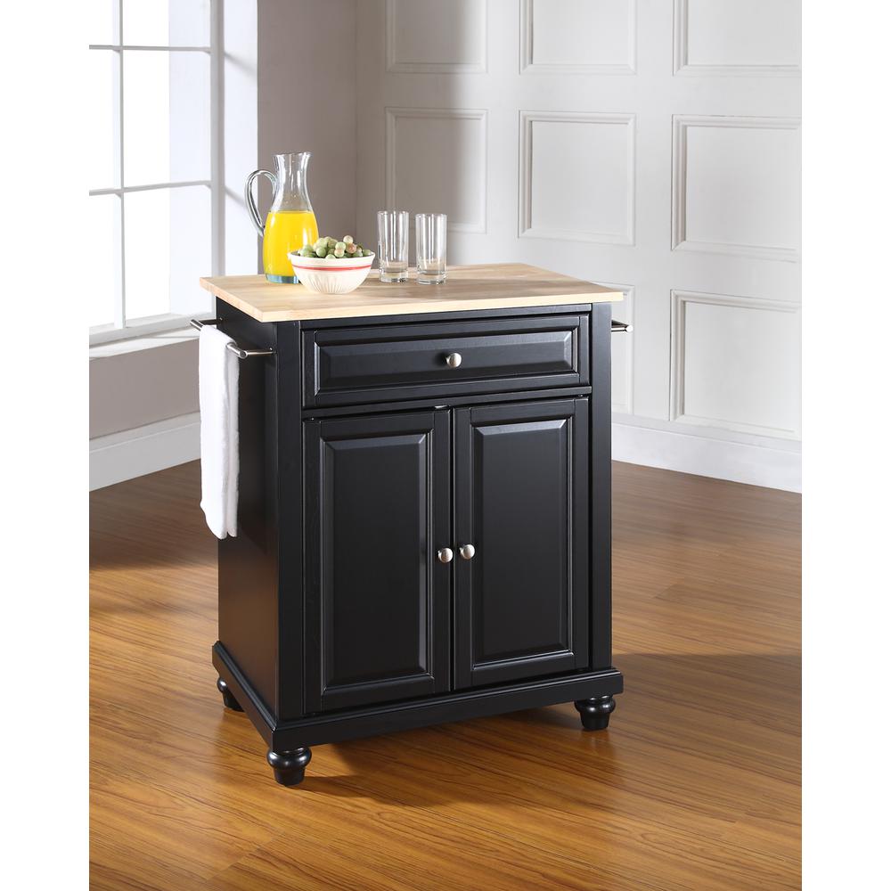 Cambridge Wood Top Portable Kitchen Island/Cart. Picture 2