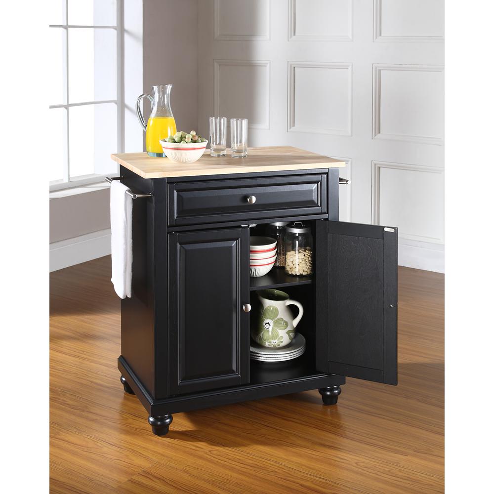 Cambridge Wood Top Portable Kitchen Island/Cart. Picture 3