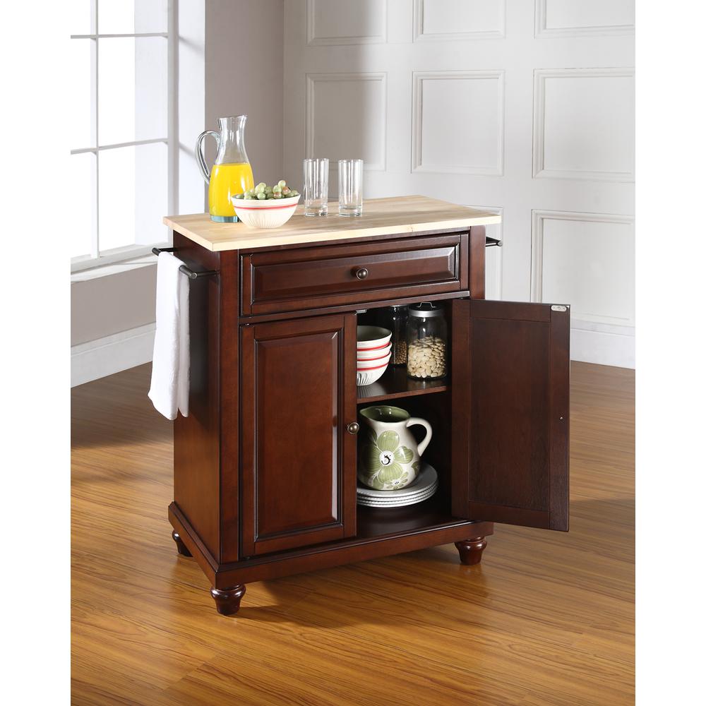 Cambridge Wood Top Portable Kitchen Island/Cart. Picture 3