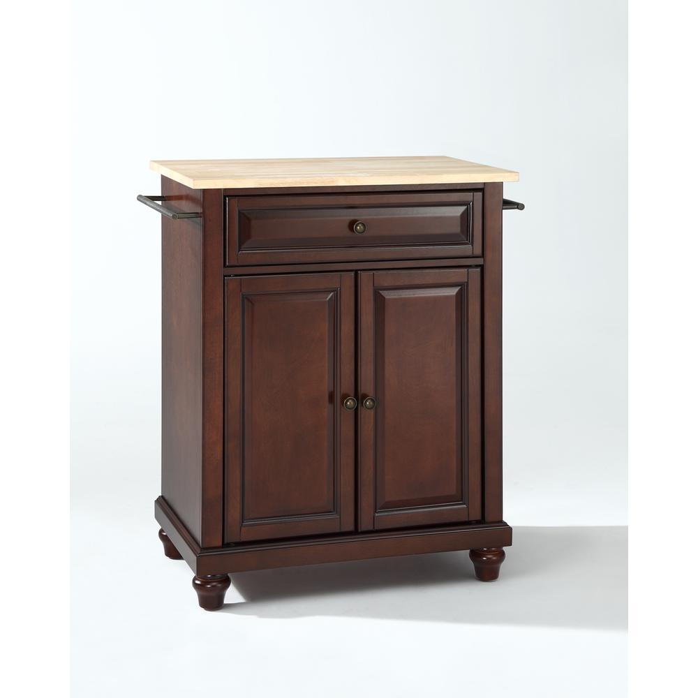 Cambridge Wood Top Portable Kitchen Island/Cart. Picture 1