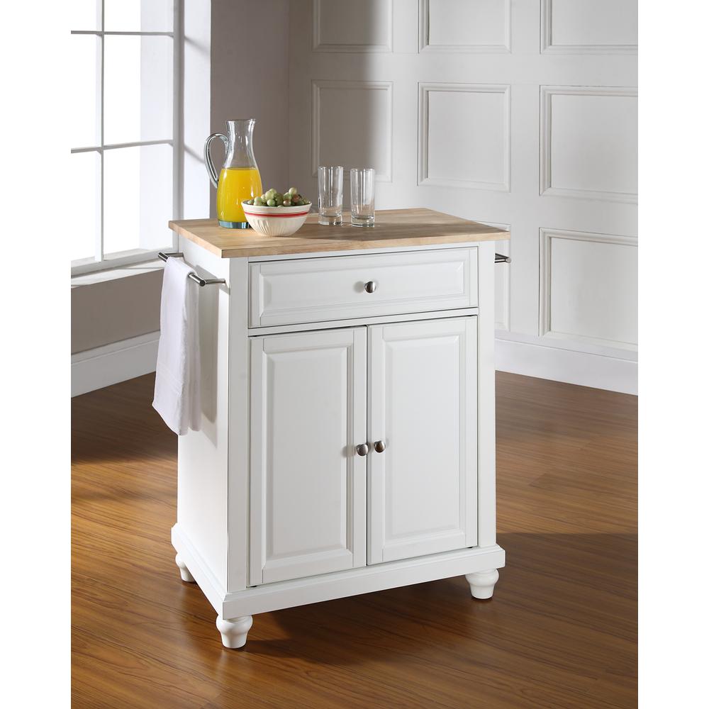 Cambridge Wood Top Portable Kitchen Island/Cart. Picture 2