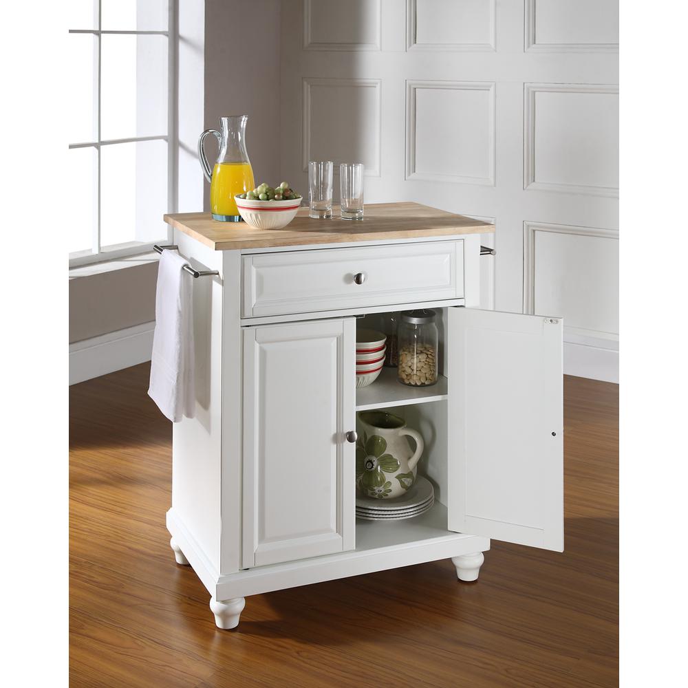 Cambridge Wood Top Portable Kitchen Island/Cart. Picture 3