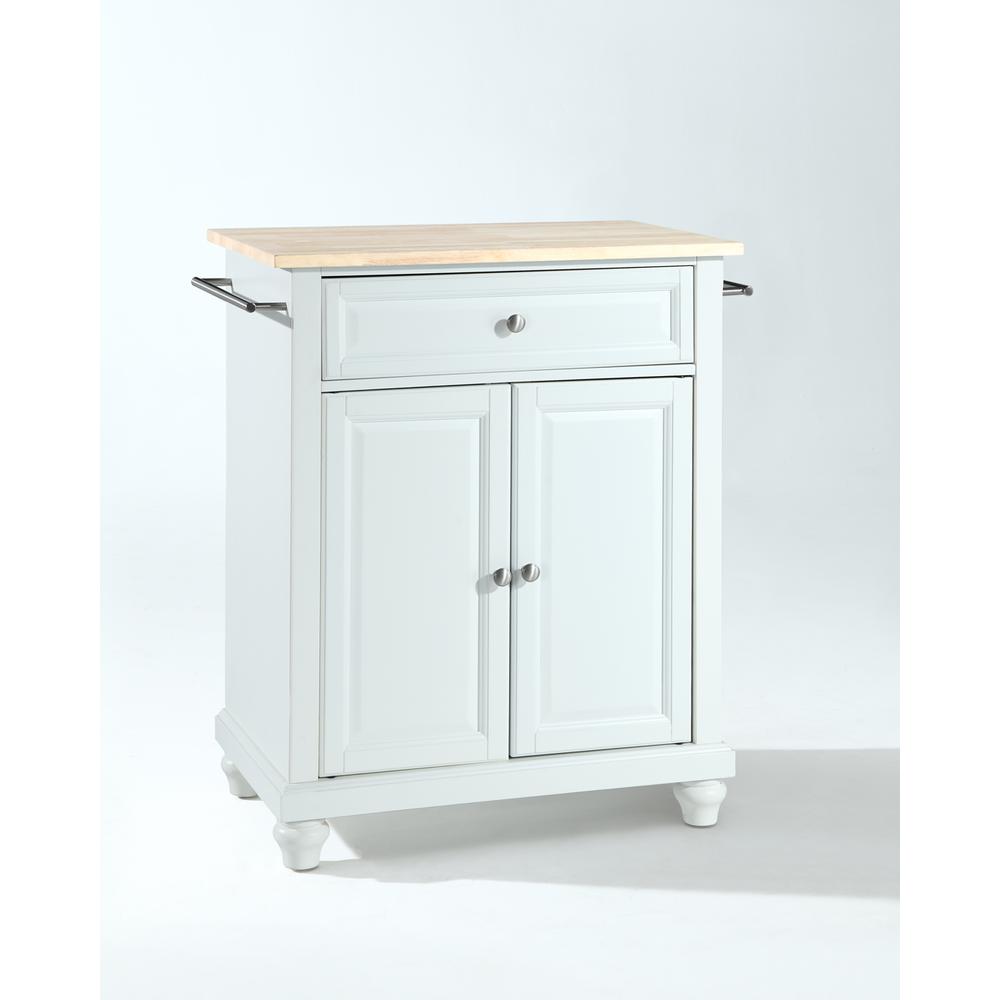 Cambridge Wood Top Portable Kitchen Island/Cart. Picture 1