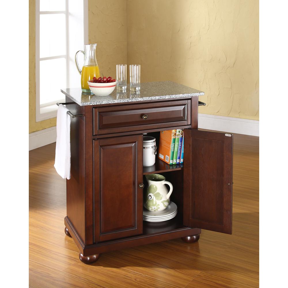 Alexandria Granite Top Portable Kitchen Island/Cart. Picture 3