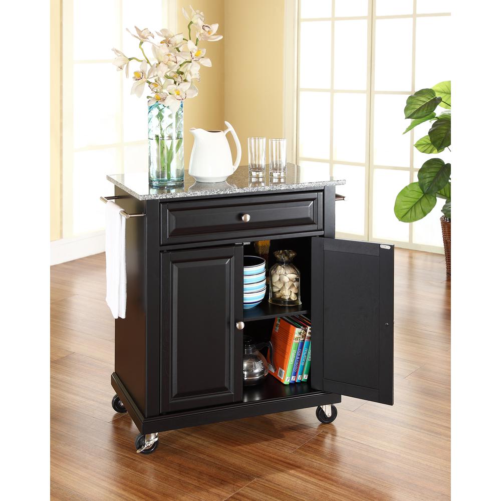 Compact Granite Top Kitchen Cart. Picture 3
