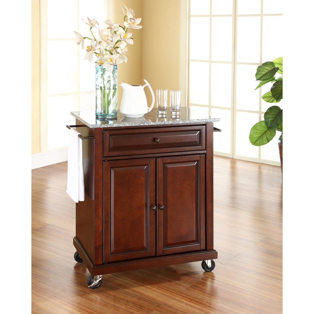 Compact Granite Top Kitchen Cart. Picture 2
