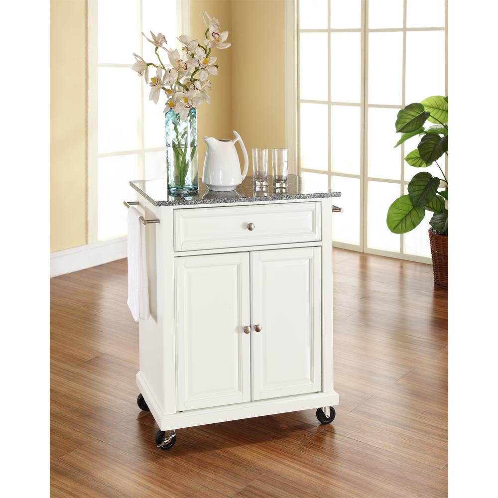 Compact Granite Top Kitchen Cart. Picture 2
