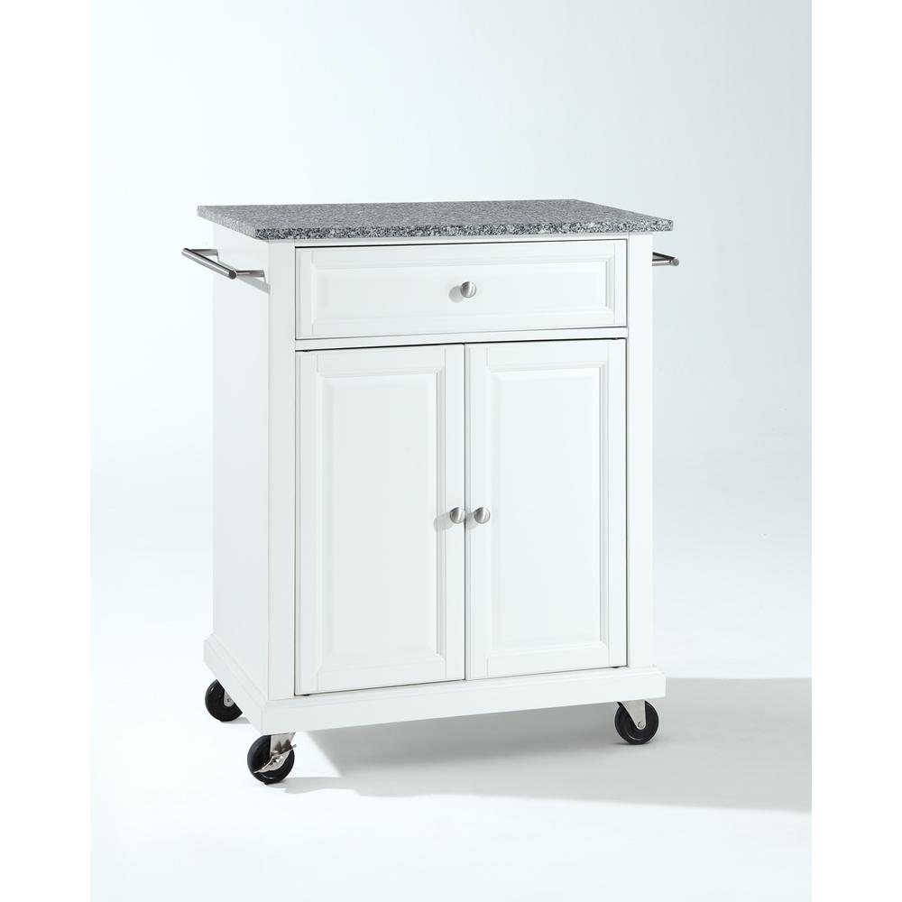 Compact Granite Top Kitchen Cart. Picture 1