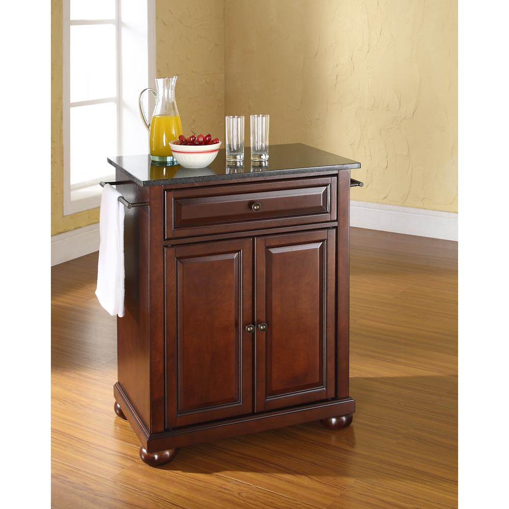 Alexandria Granite Top Portable Kitchen Island/Cart. Picture 2