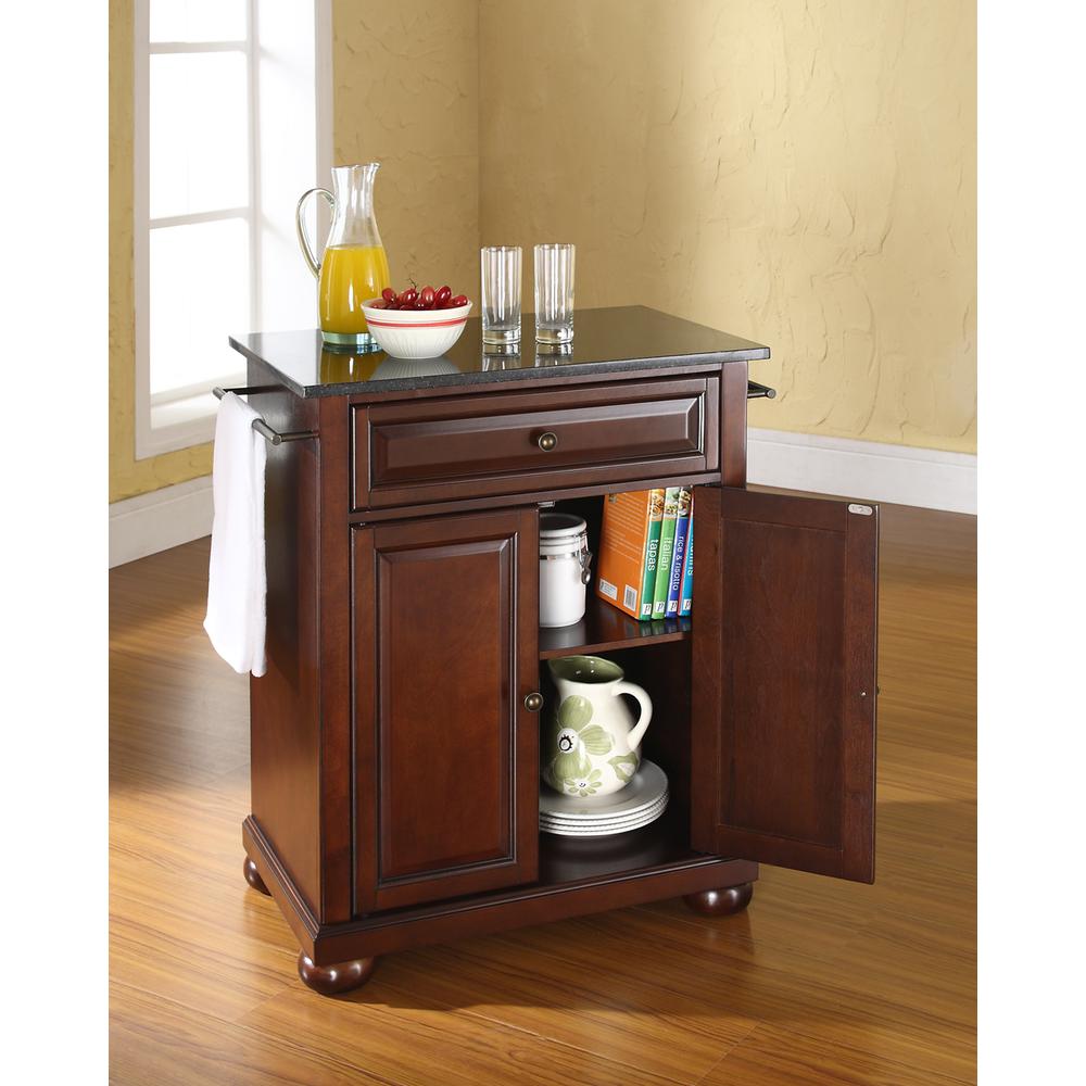 Alexandria Granite Top Portable Kitchen Island/Cart. Picture 3