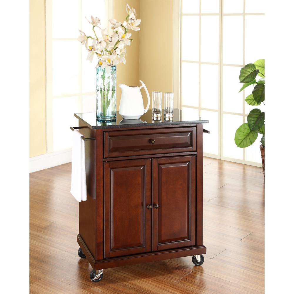Compact Granite Top Kitchen Cart. Picture 2