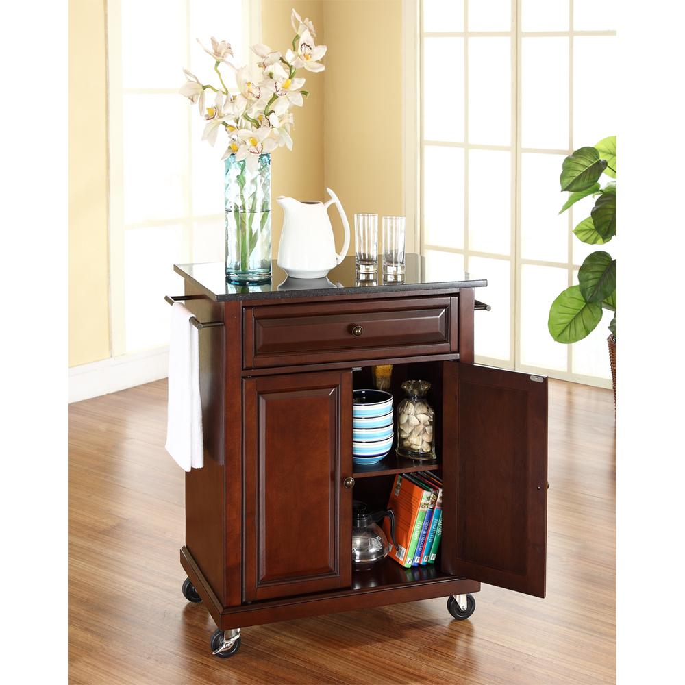 Compact Granite Top Kitchen Cart. Picture 3