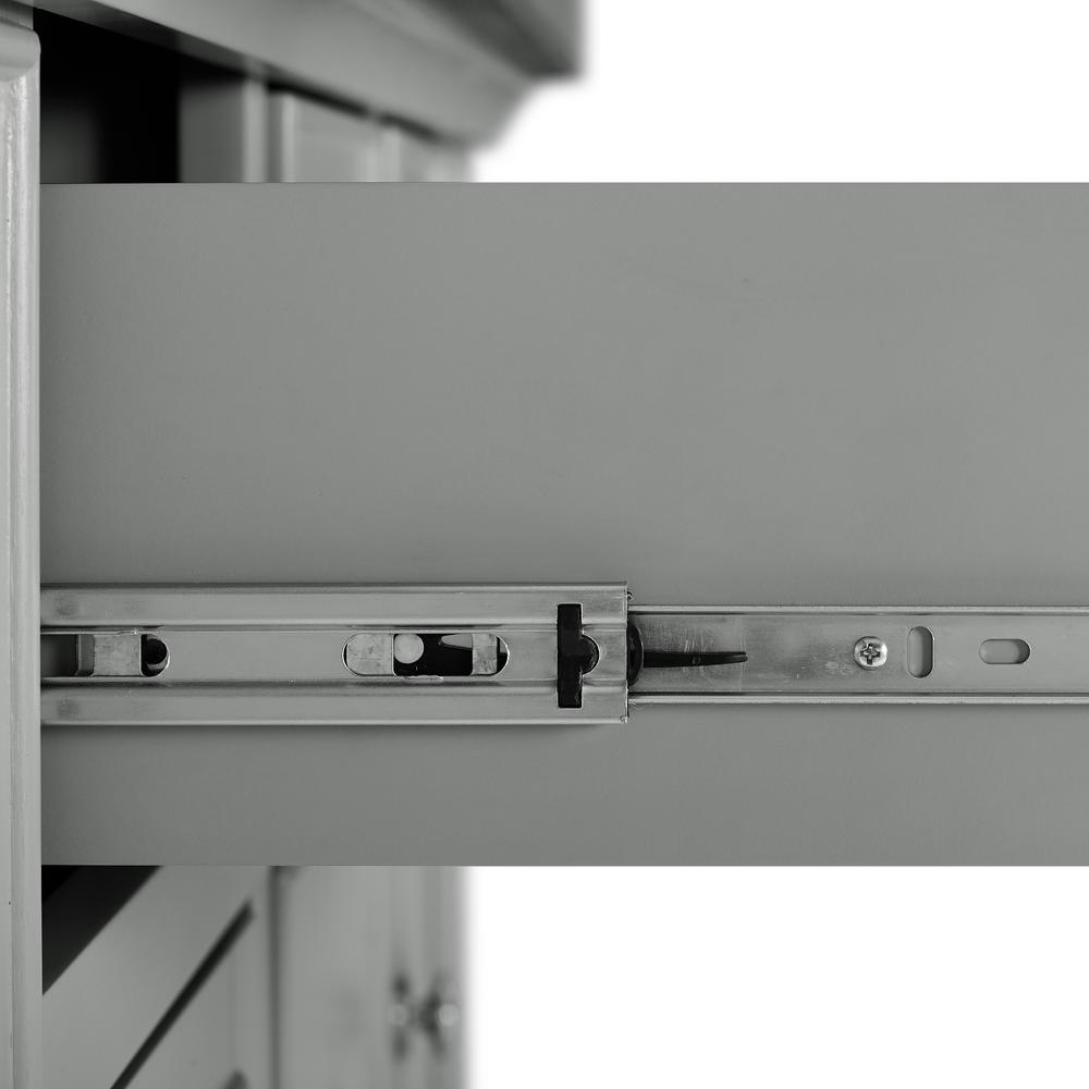 Julia Kitchen Island Gray/Stainless Steel. Picture 16