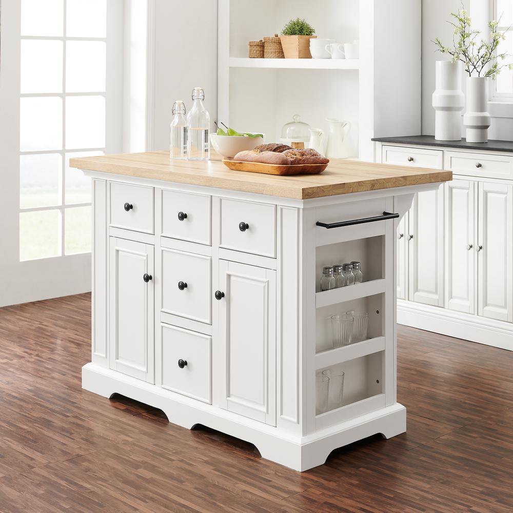 Julia Wood Top Kitchen Island. Picture 2