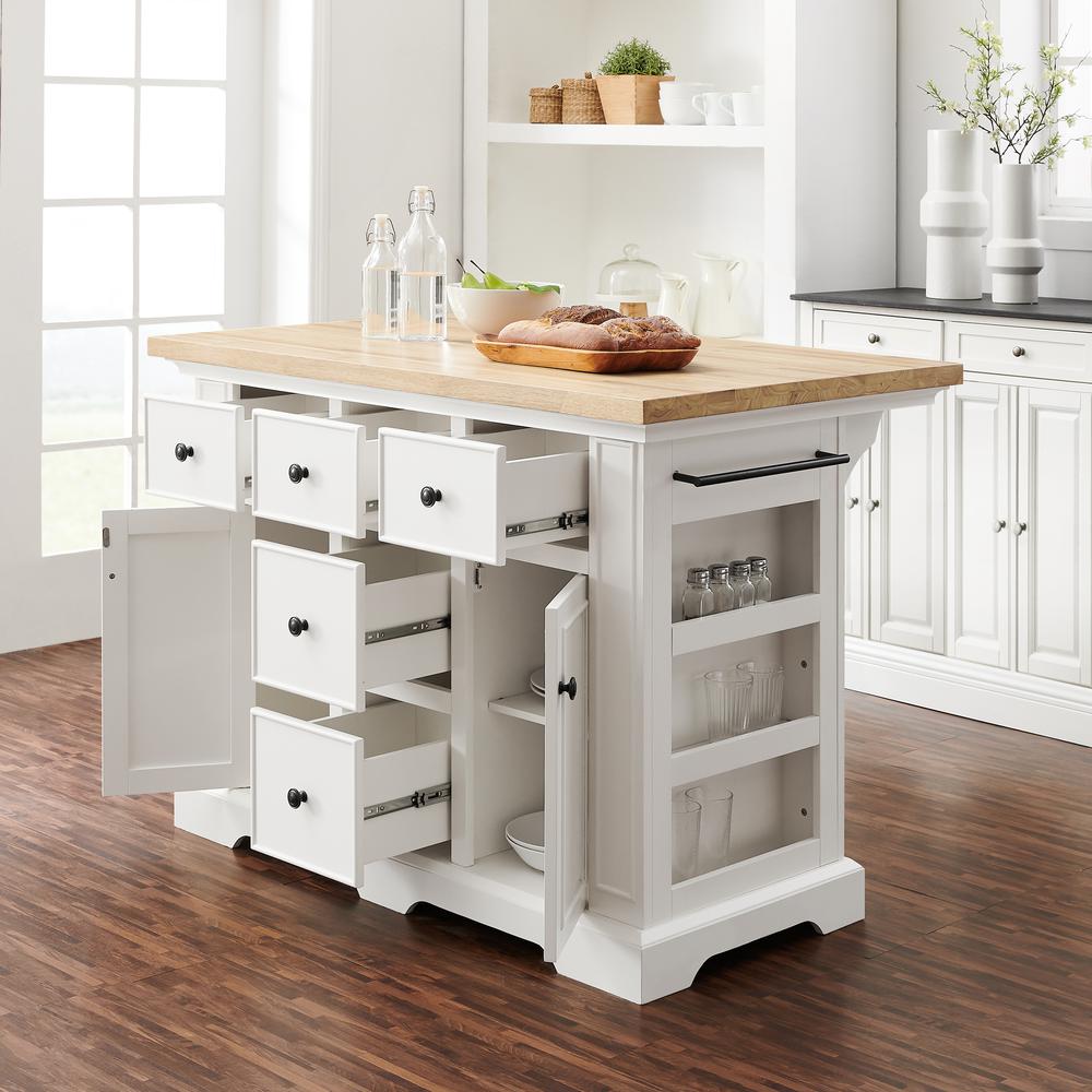 Julia Wood Top Kitchen Island. Picture 3