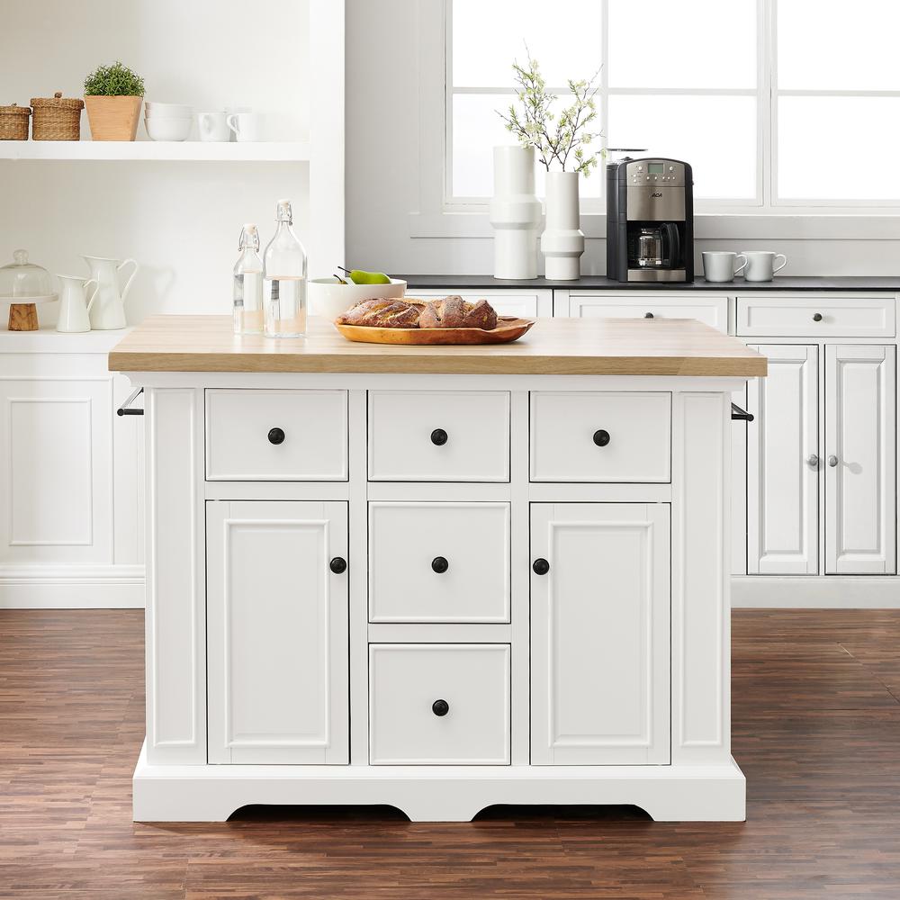 Julia Wood Top Kitchen Island. Picture 5