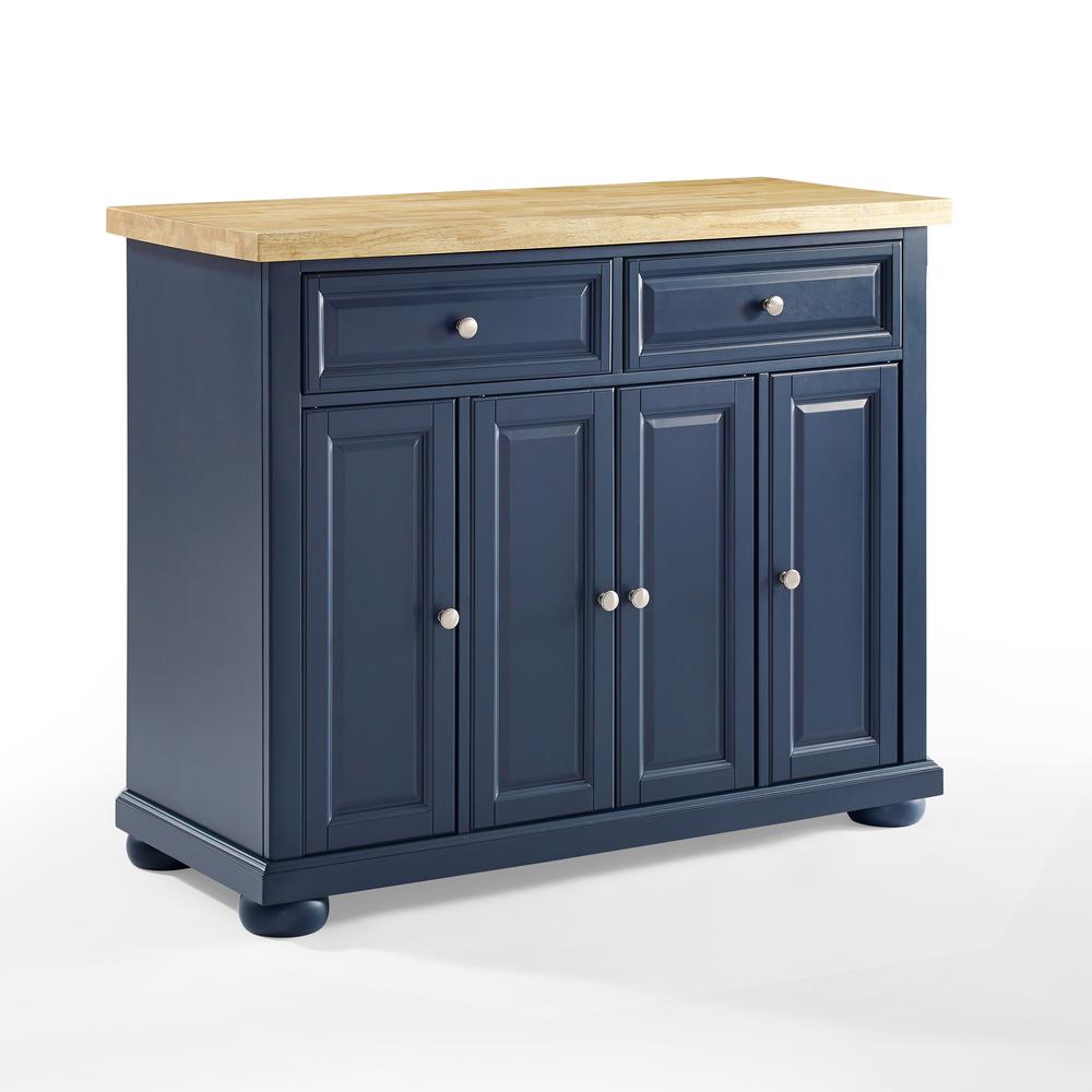 Madison Kitchen Island Navy. Picture 2