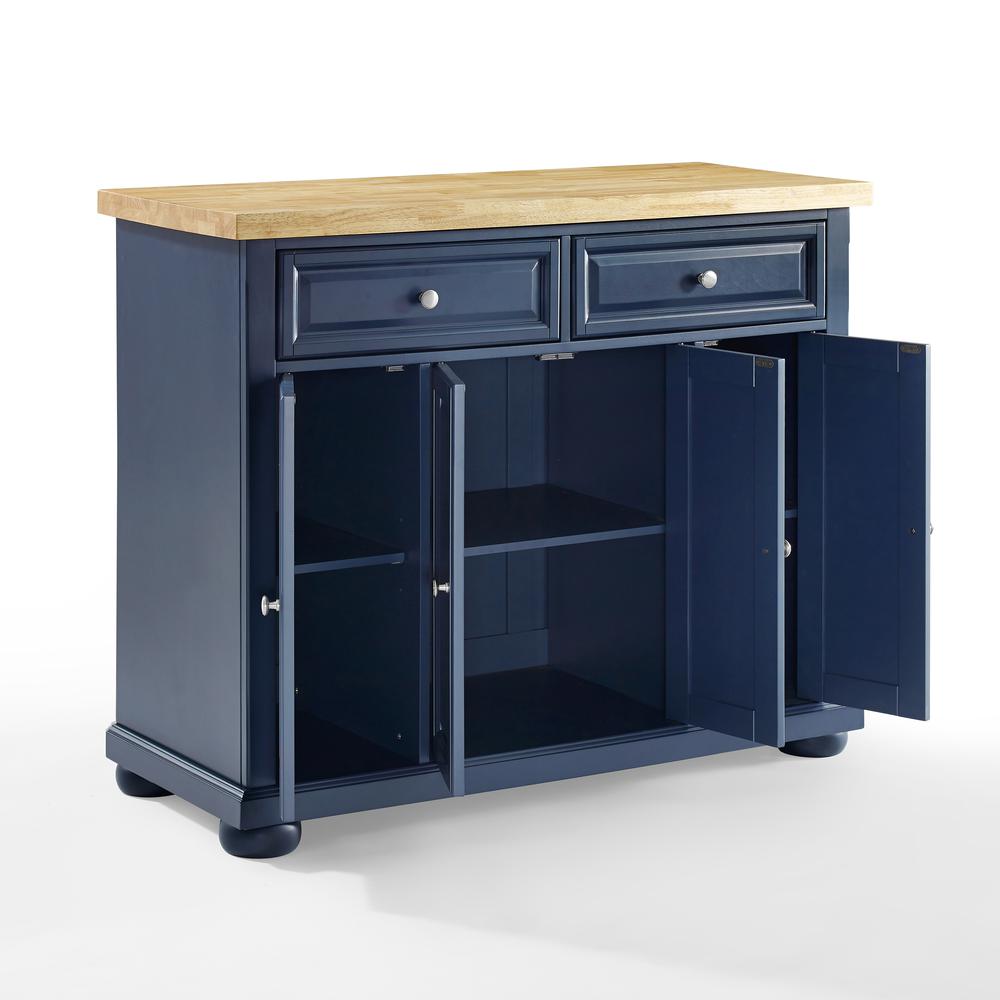 Madison Kitchen Island Navy. Picture 13