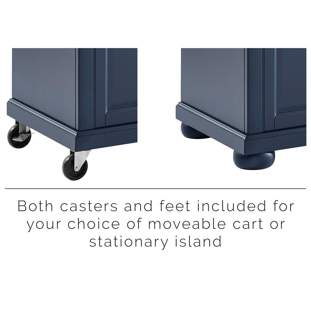 Madison Kitchen Cart Navy. Picture 6