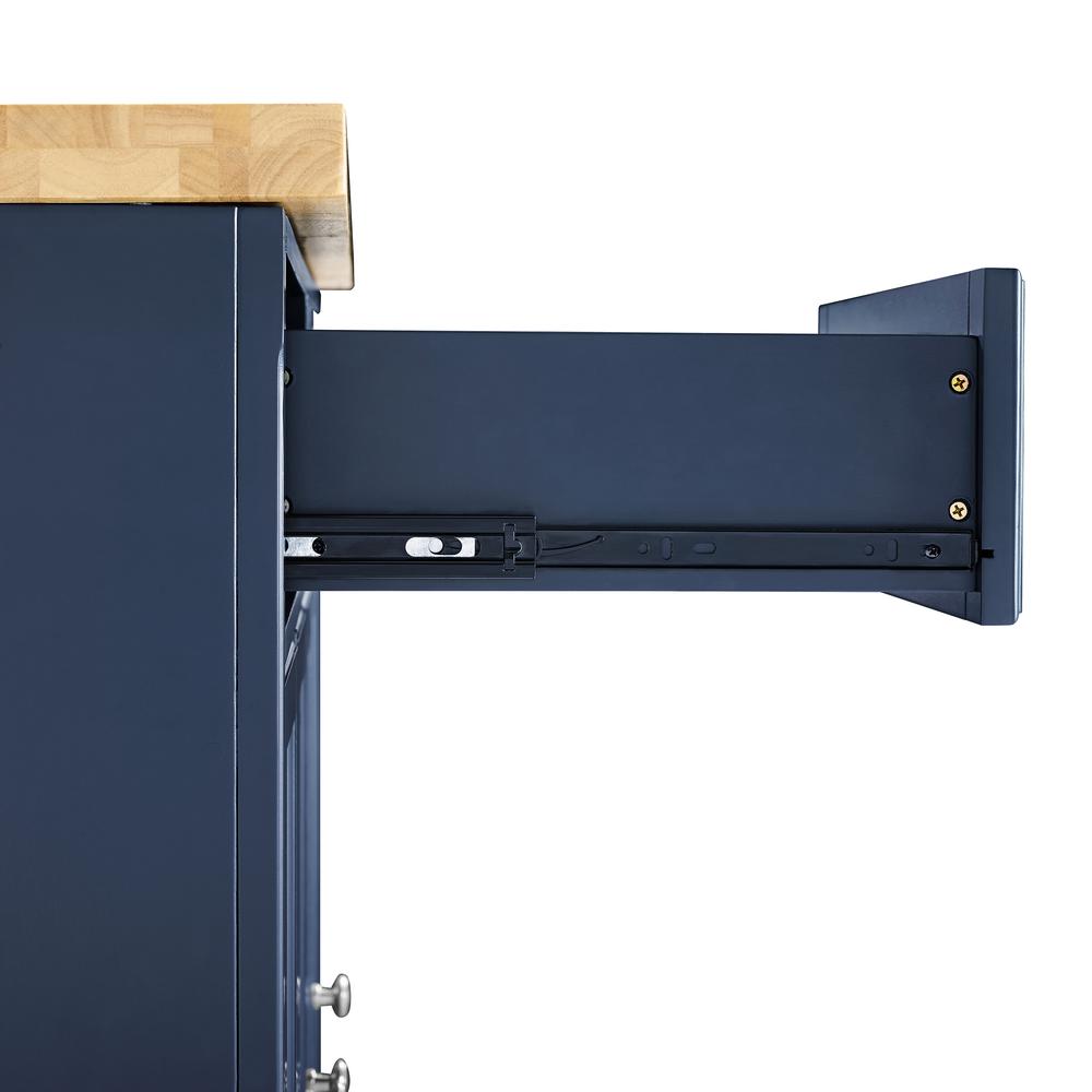 Madison Kitchen Cart Navy. Picture 17