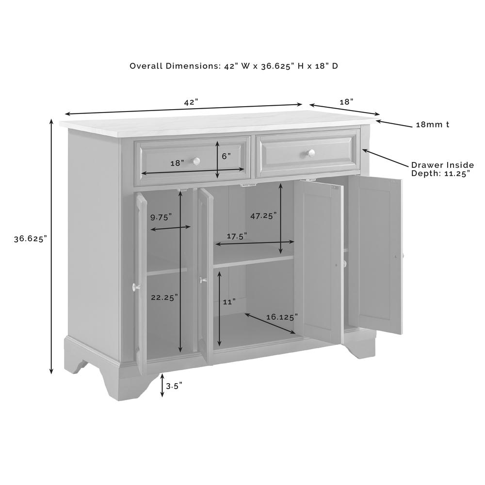 Avery Kitchen Island Gray. Picture 14