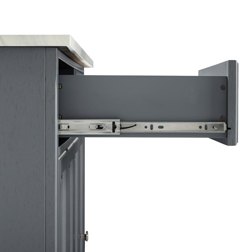 Avery Kitchen Island Gray. Picture 15