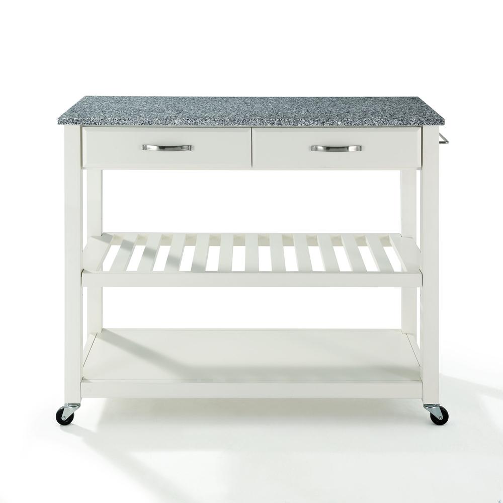 Granite Top Kitchen Prep Rolling Cart. Picture 7