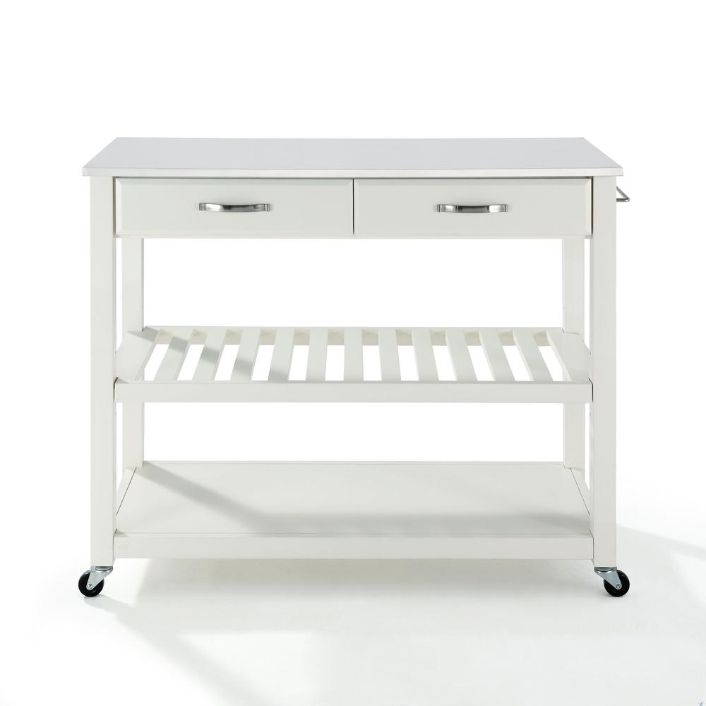 Stone Top Kitchen Prep Rolling Cart. Picture 7