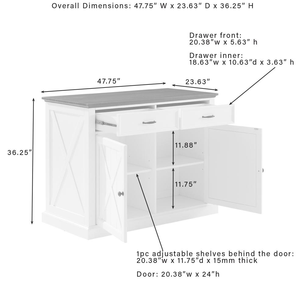 Clifton Kitchen Island W/Uph Saddle Stools - Kitchen Island & 2 Stools. Picture 18