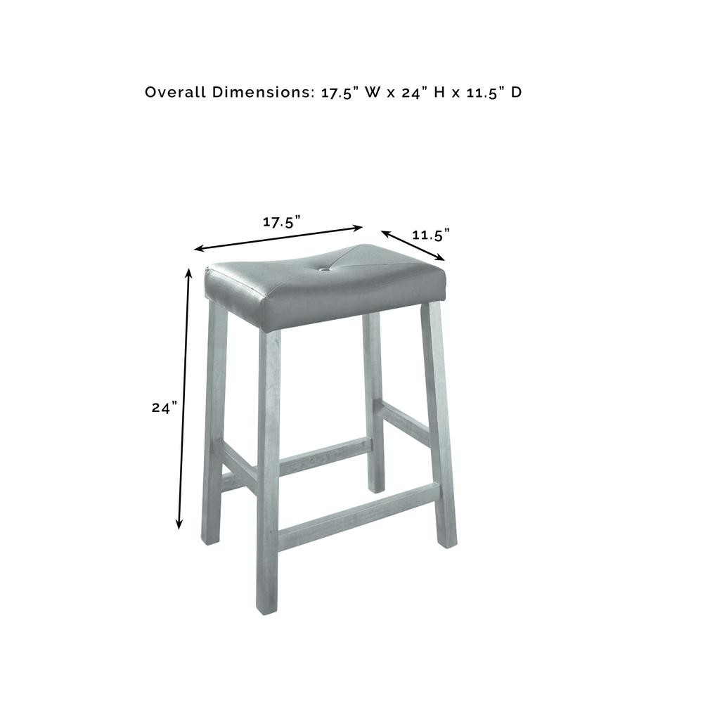 Clifton Kitchen Island W/Uph Saddle Stools - Kitchen Island & 2 Stools. Picture 2