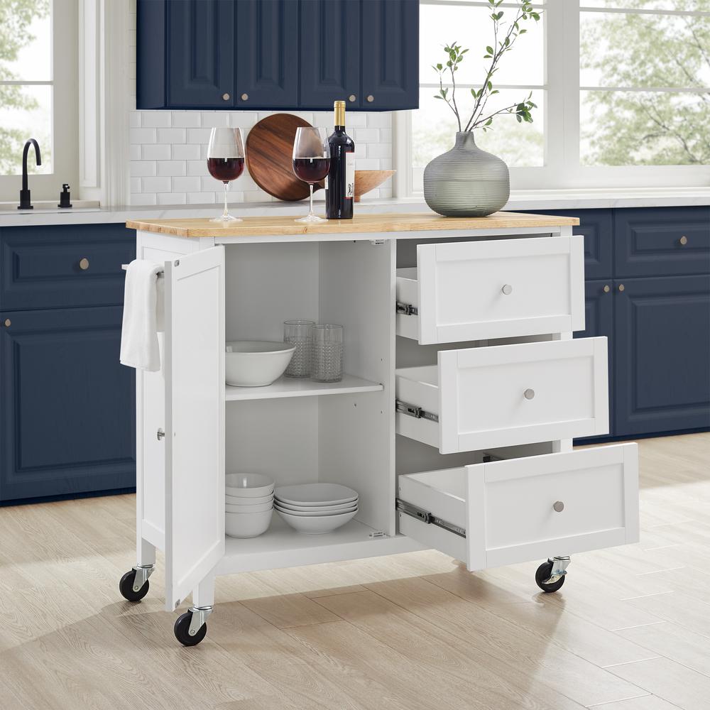 Soren Wood Top Kitchen Island/Cart. Picture 5