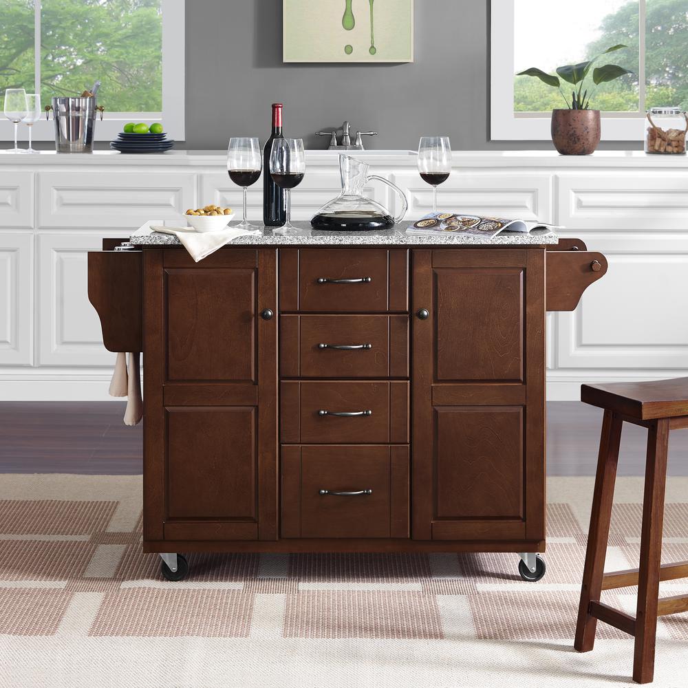 Eleanor Granite Top Kitchen Cart. Picture 3