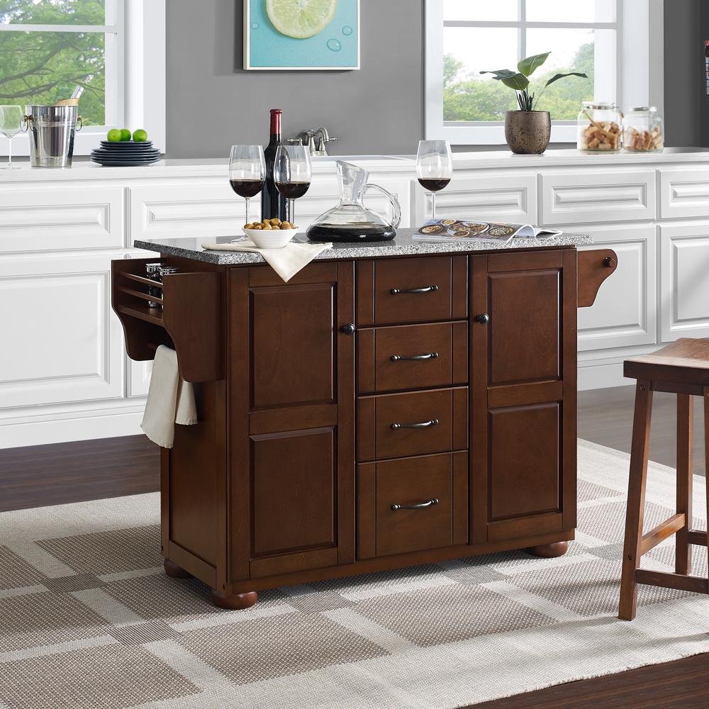 Eleanor Granite Top Kitchen Cart. Picture 6