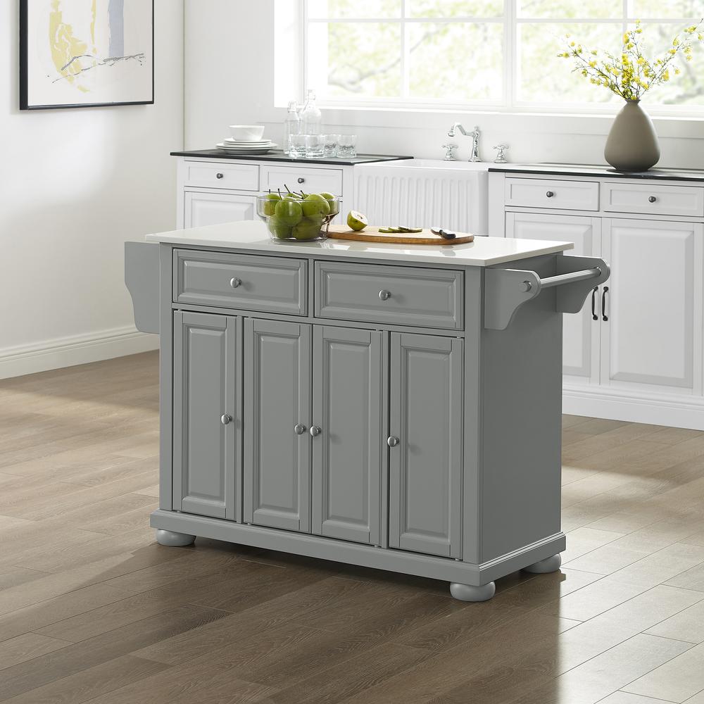 Alexandria Stone Top Full Size Kitchen Island/Cart. Picture 3