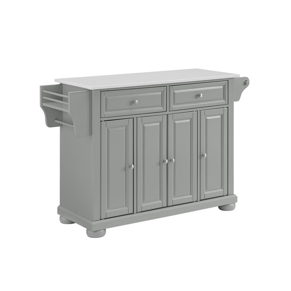 Alexandria Stone Top Full Size Kitchen Island/Cart. Picture 1