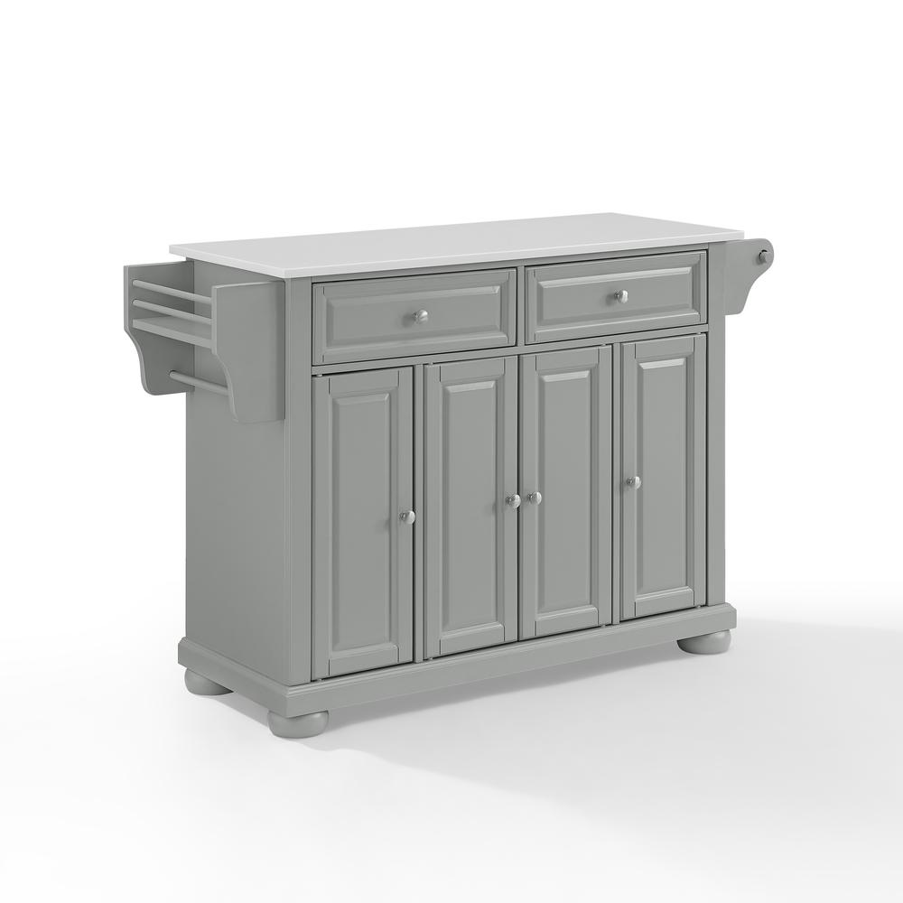 Alexandria Stone Top Full Size Kitchen Island/Cart. Picture 6