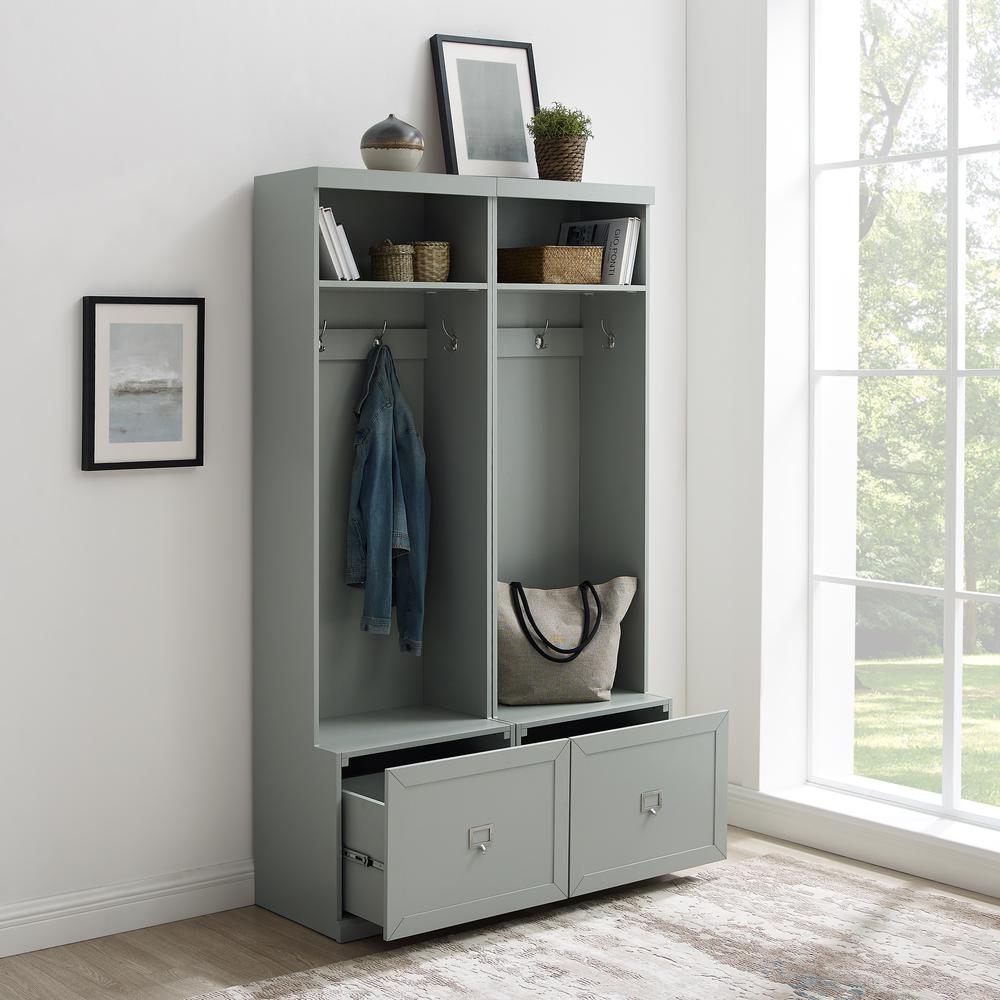 Harper 2-Piece Hall Tree Entryway Set - 2 Hall Trees. Picture 13