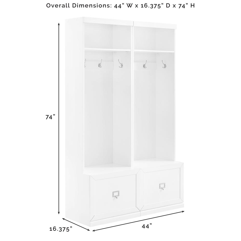 Harper 2-Piece Hall Tree Entryway Set - 2 Hall Trees. Picture 10