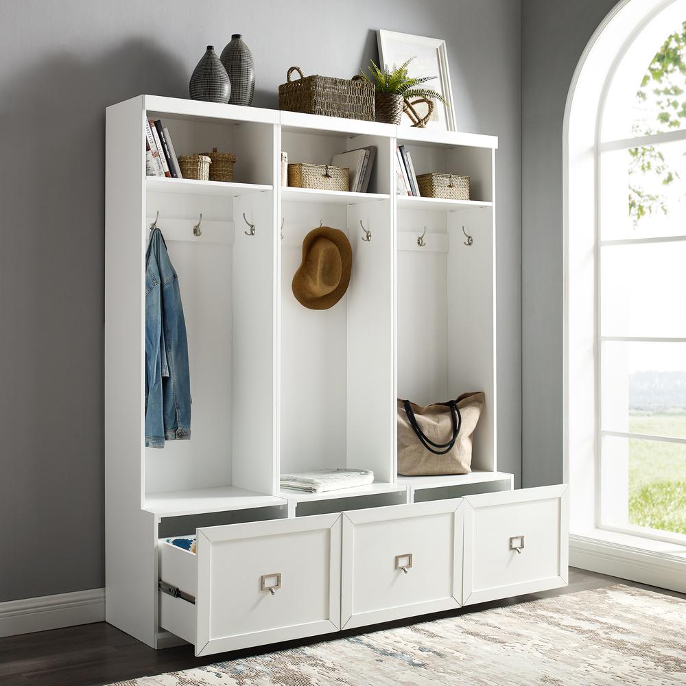 Harper 3-Piece Hall Tree Entryway Set. Picture 1