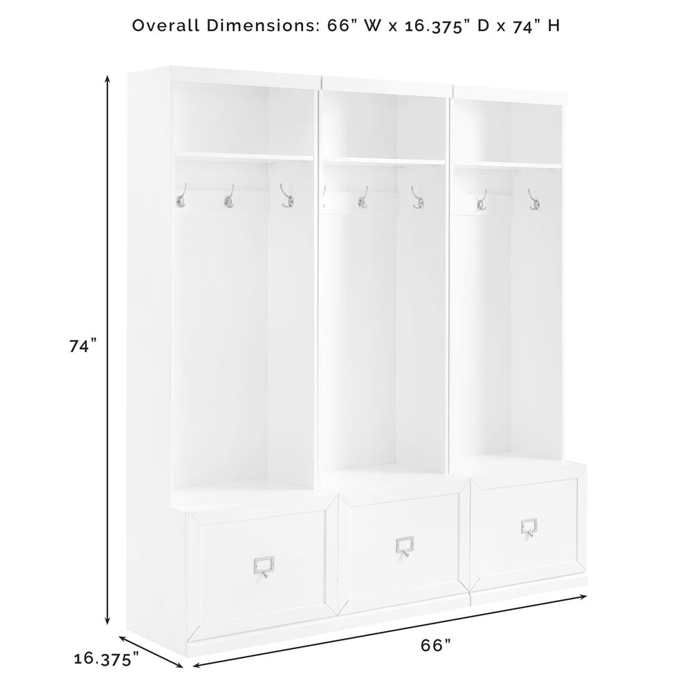 Harper 3-Piece Hall Tree Entryway Set. Picture 9