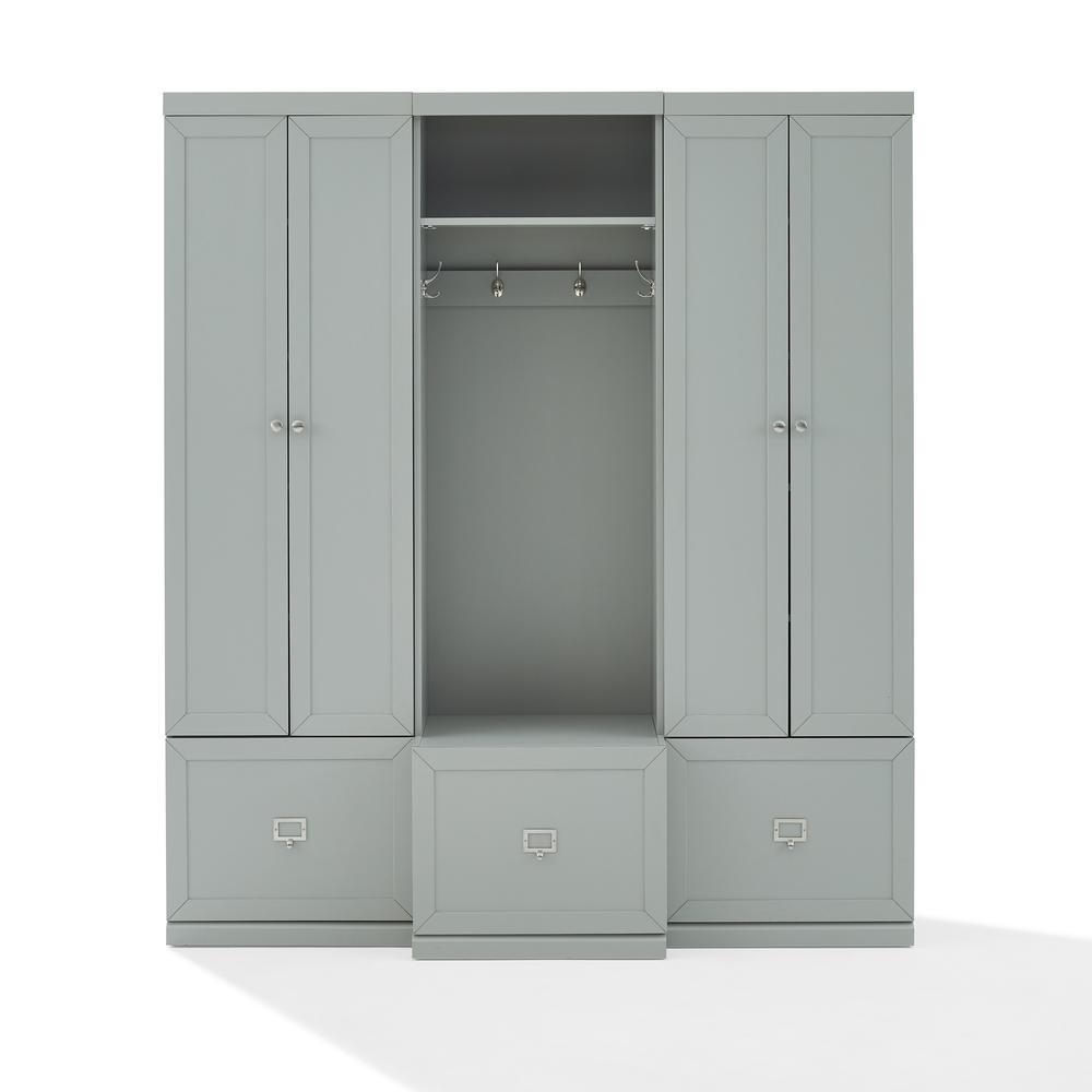 Harper 3-Piece Entryway Set - Hall Tree & 2 Pantry Closets. Picture 7