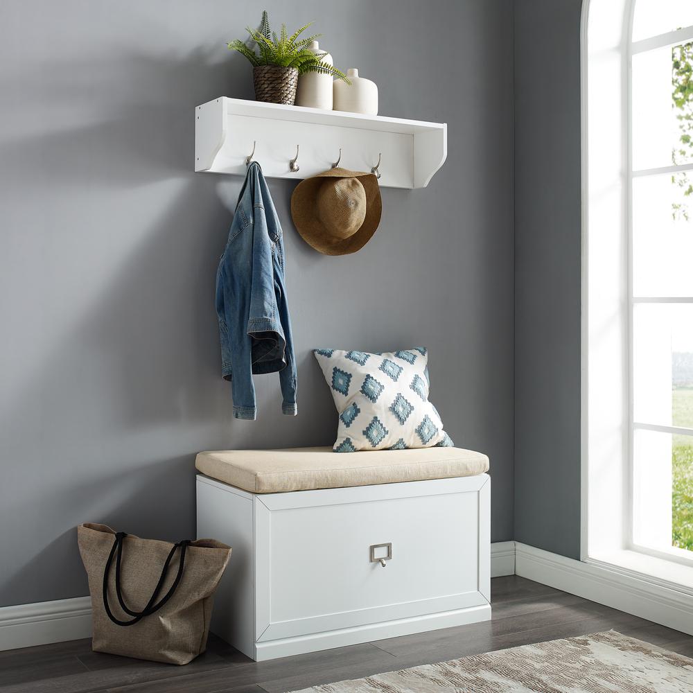Harper 2-Piece Entryway Set - Bench & Shelf. Picture 12