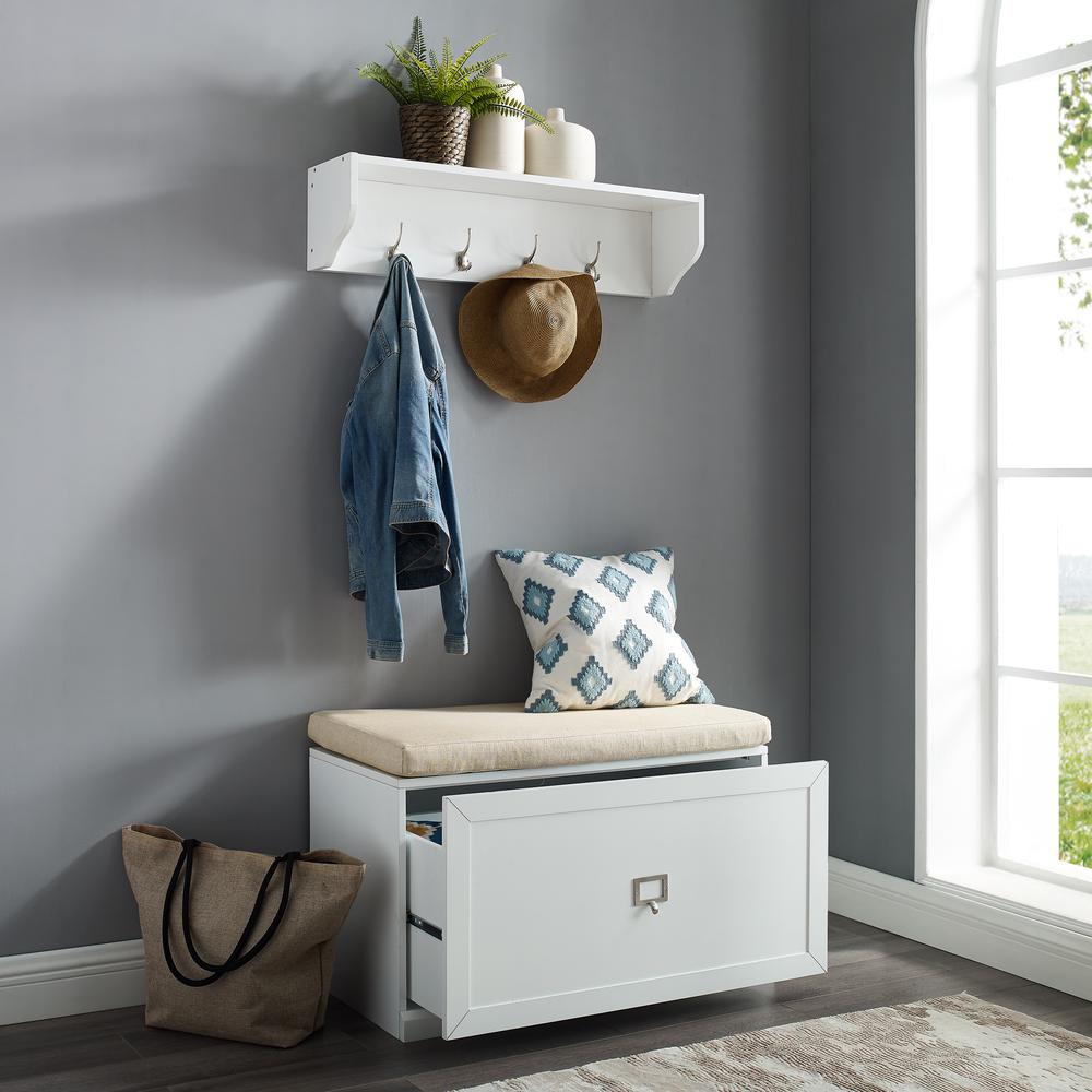 Harper 2-Piece Entryway Set - Bench & Shelf. Picture 11