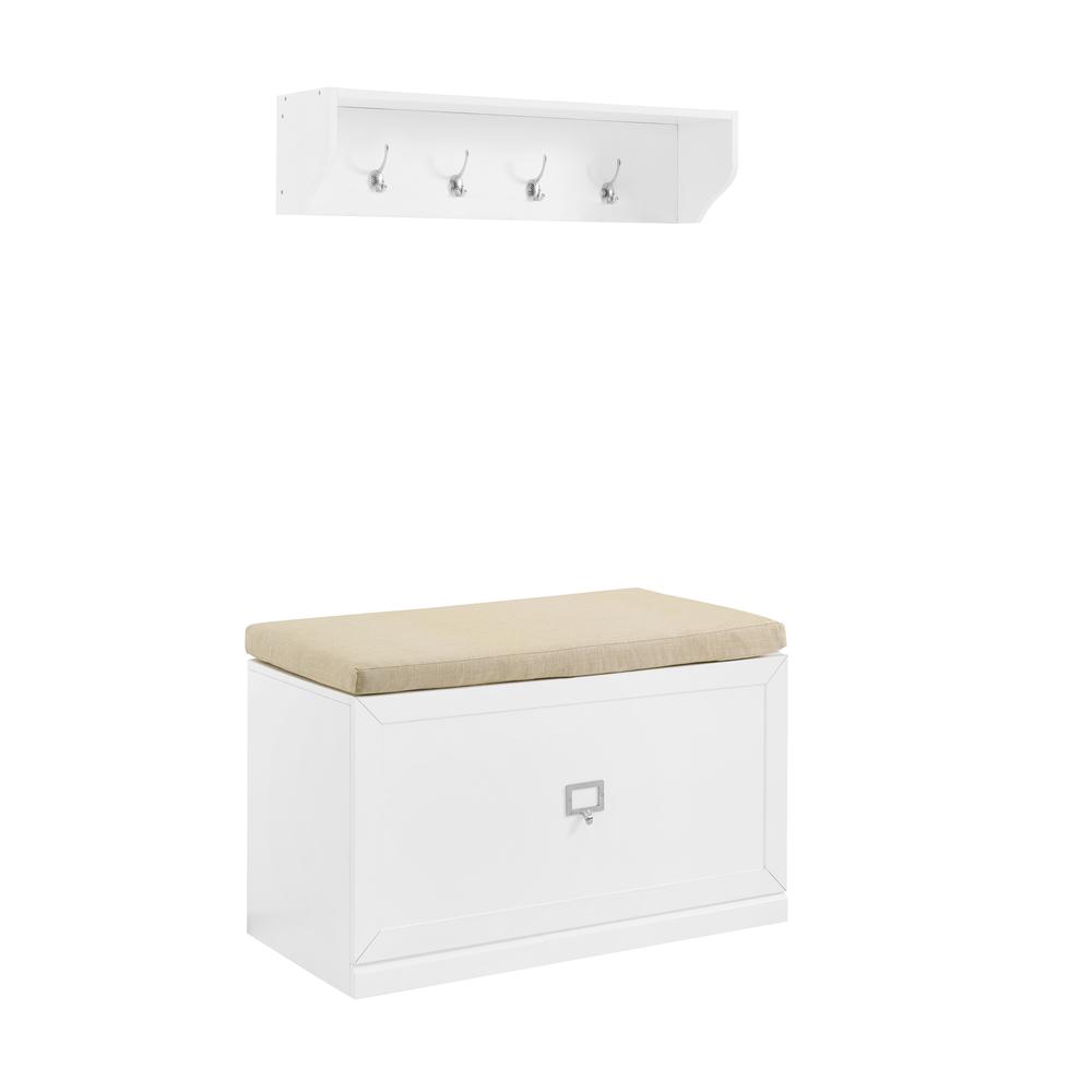 Harper 2-Piece Entryway Set - Bench & Shelf. Picture 8