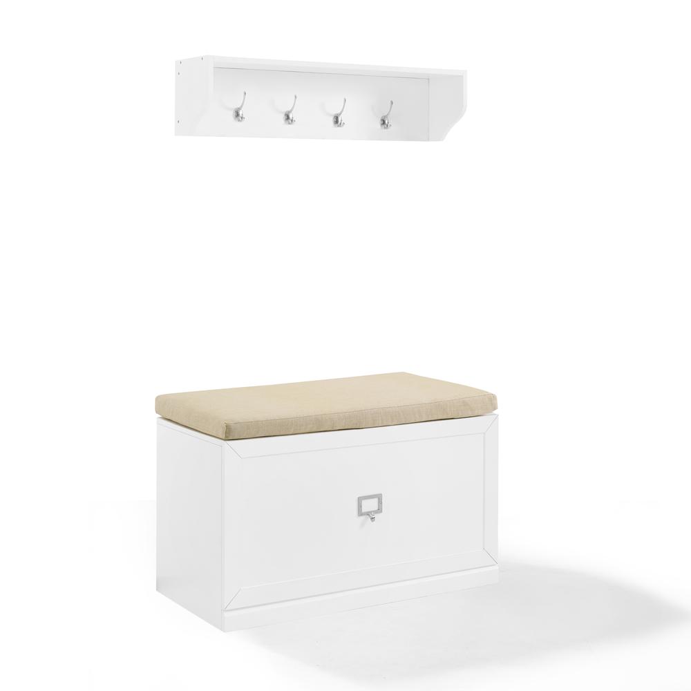 Harper 2-Piece Entryway Set - Bench & Shelf. Picture 9