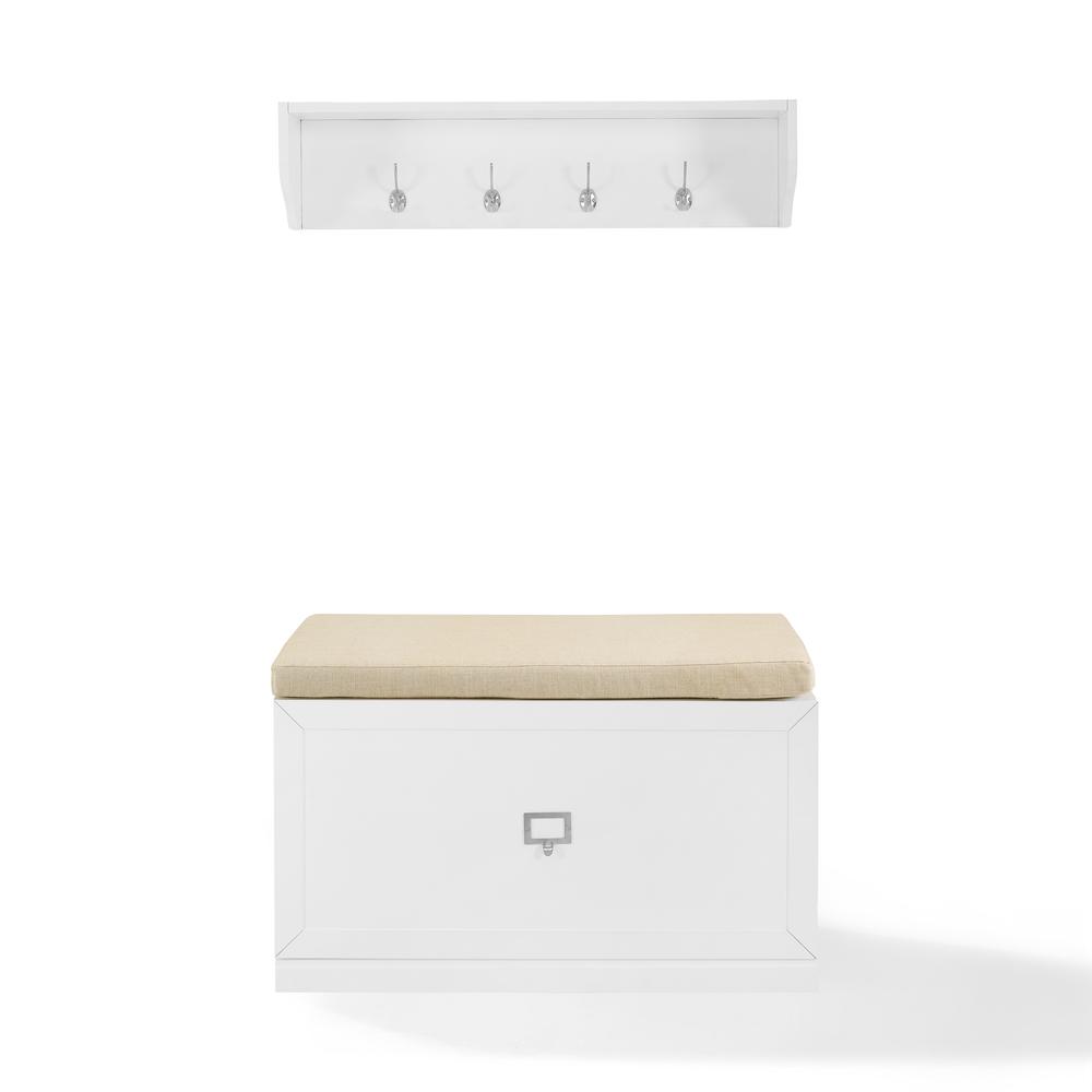 Harper 2-Piece Entryway Set - Bench & Shelf. Picture 2