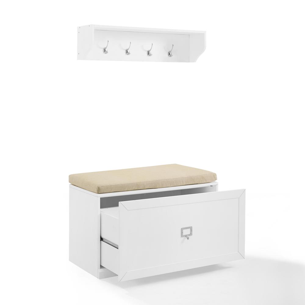 Harper 2-Piece Entryway Set - Bench & Shelf. Picture 13