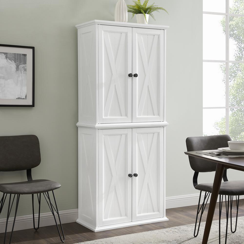 Clifton Tall Kitchen Storage Pantry - 2 Stackable Pantries. Picture 2