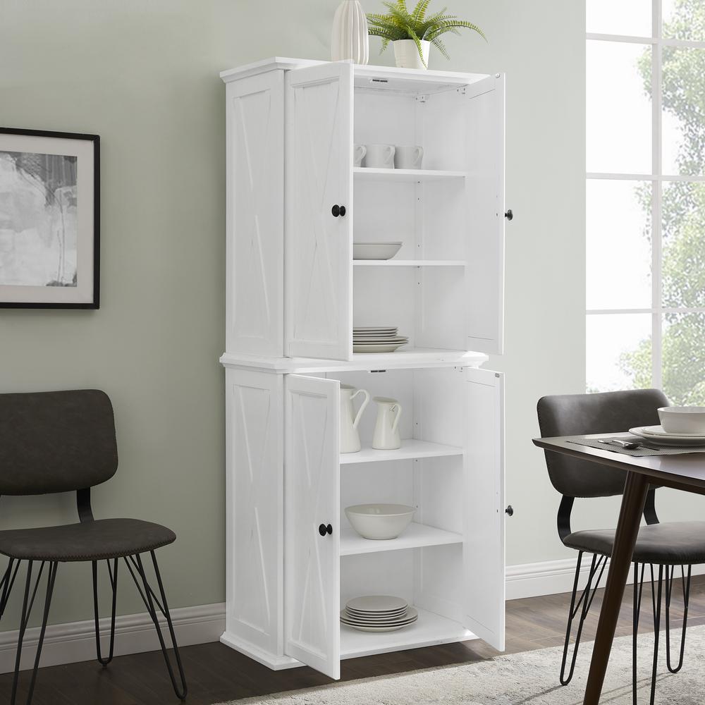 Clifton Tall Kitchen Storage Pantry - 2 Stackable Pantries. Picture 3